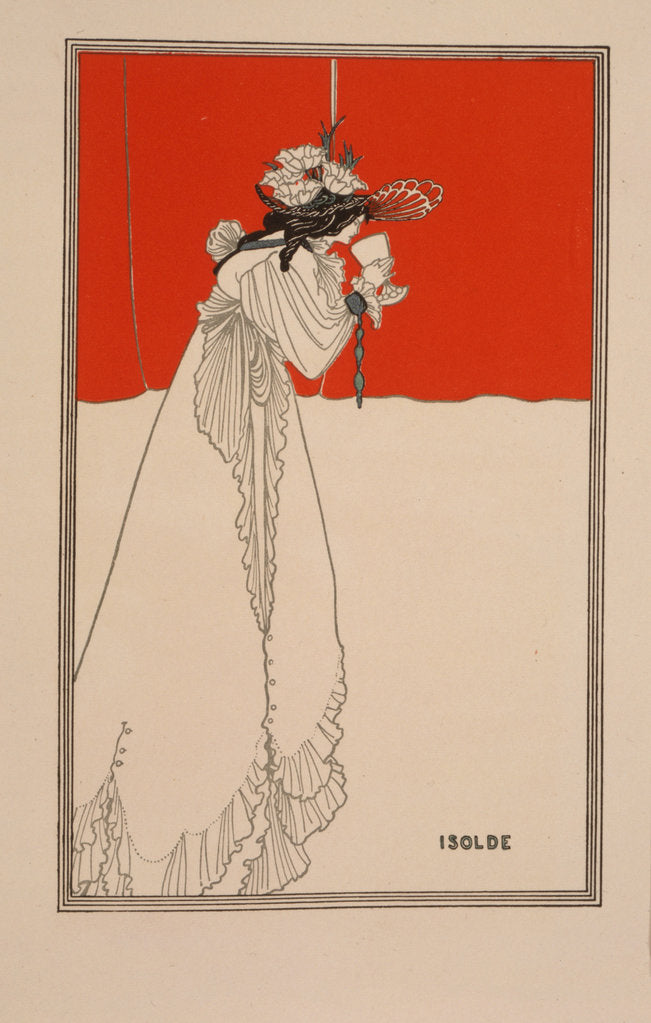 Detail of Isolde, 1890s by Aubrey Beardsley