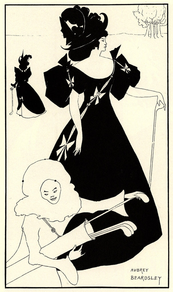Invitation Card for the Opening of the Golf Club, 1894 by Aubrey Beardsley