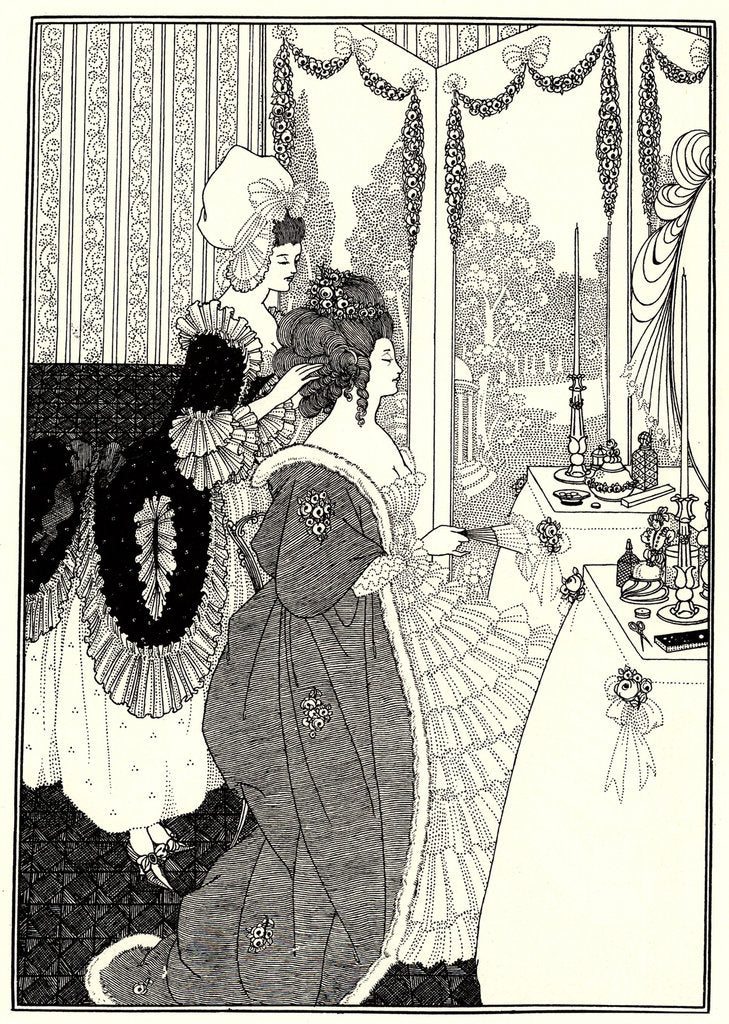 Detail of The Toilet (Illustration for The Rape of the Lock by Alexander Pope), 1894 by Aubrey Beardsley