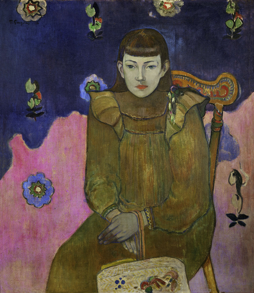 Detail of Portrait of Vaiite (Jeanne) Goupil, 1896 by Paul Eugéne Henri Gauguin