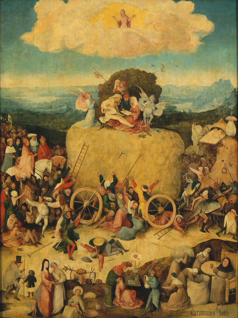 Detail of The Haywain (Triptych) Central panel, c. 1516 by Hieronymus Bosch