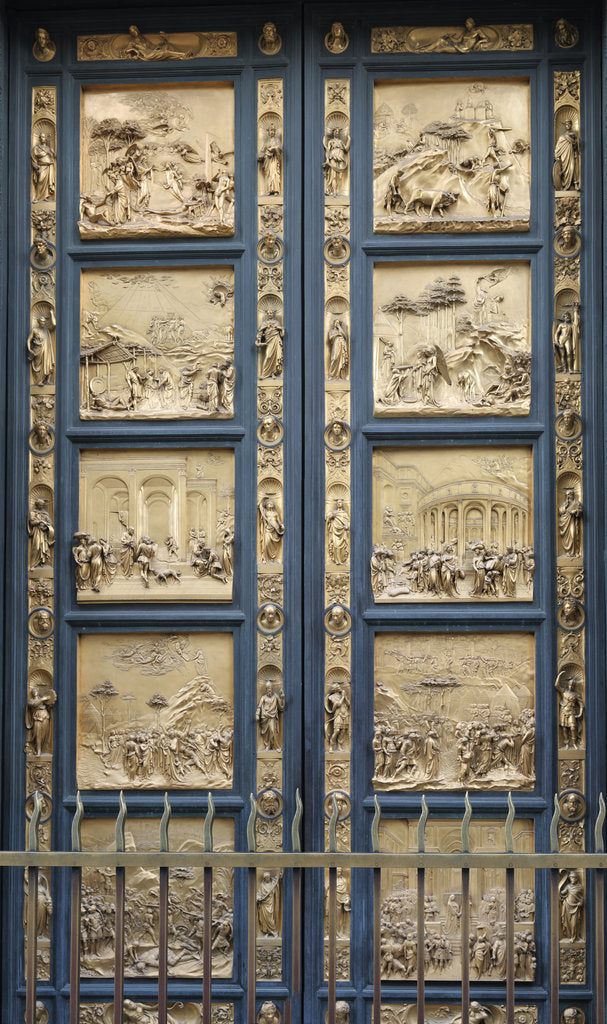 Detail of The Gates of Paradise in the Florence Baptistry (Copy), 1425-1452 by Lorenzo Ghiberti
