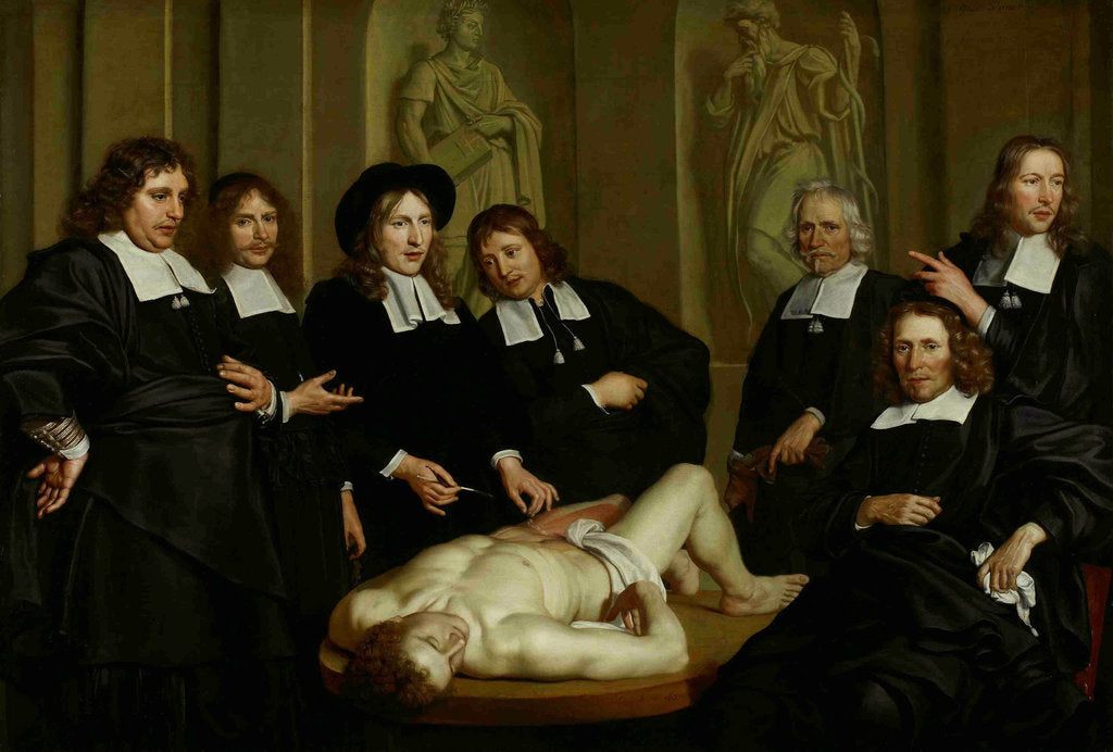 Detail of The Anatomy Lesson of Dr. Frederik Ruysch, 1670 by Adriaen Backer