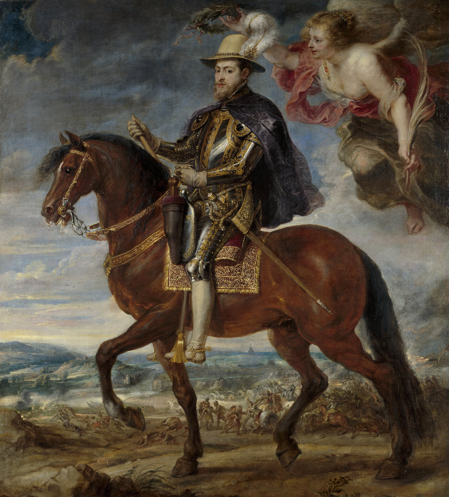 Detail of Portrait of Philip II on Horseback, 1628 by Pieter Paul Rubens