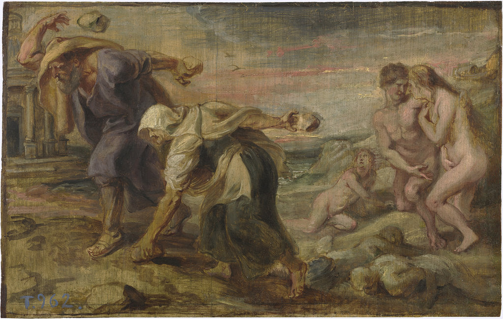 Detail of Deucalion and Pyrrha, ca 1636 by Pieter Paul Rubens