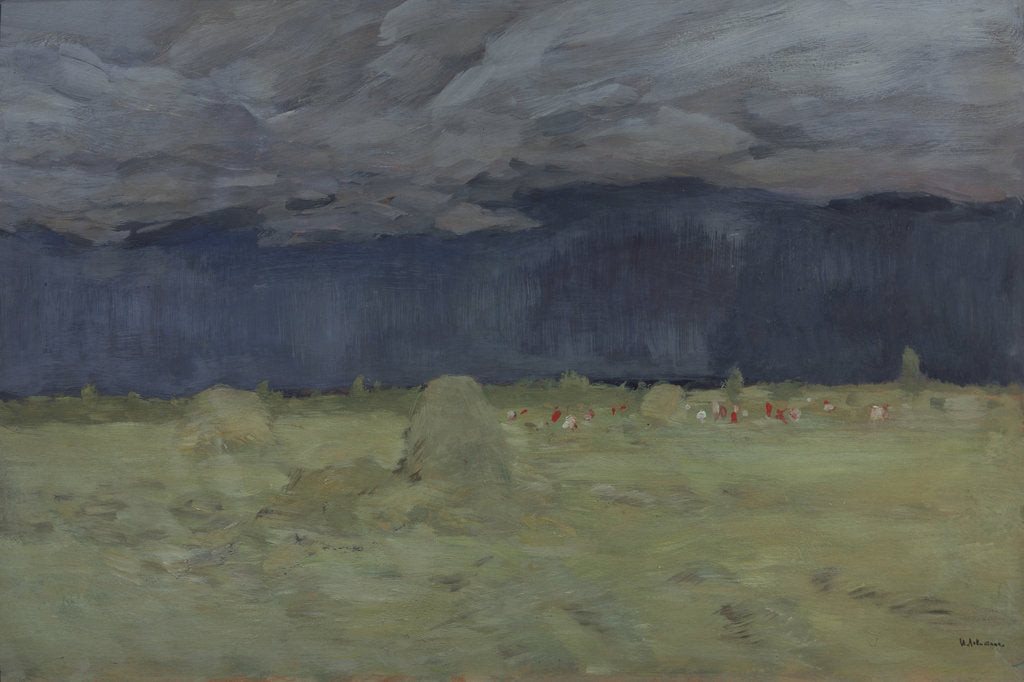 Detail of Hay-making, 1900 by Isaak Ilyich Levitan