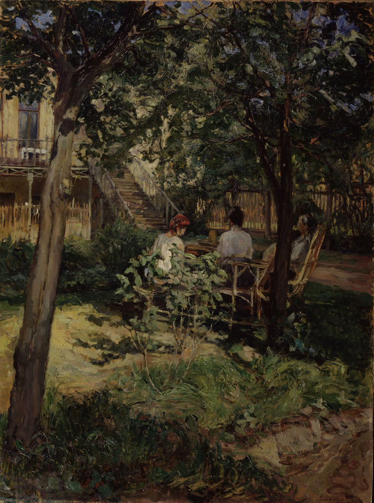 Detail of In the Garden, 1910s by Mikhail Anatolyevich Mamontov