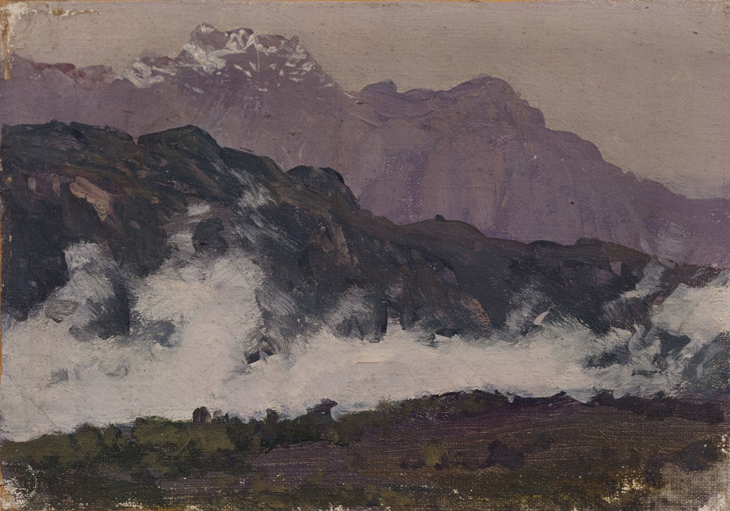 Detail of The Alps, 1897 by Isaak Ilyich Levitan