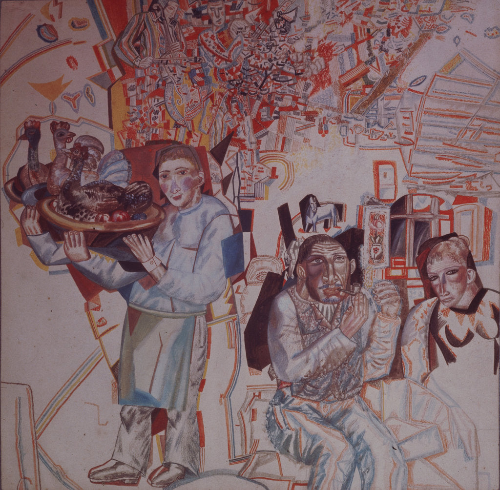 Detail of Restaurant by Pavel Nikolayevich Filonov