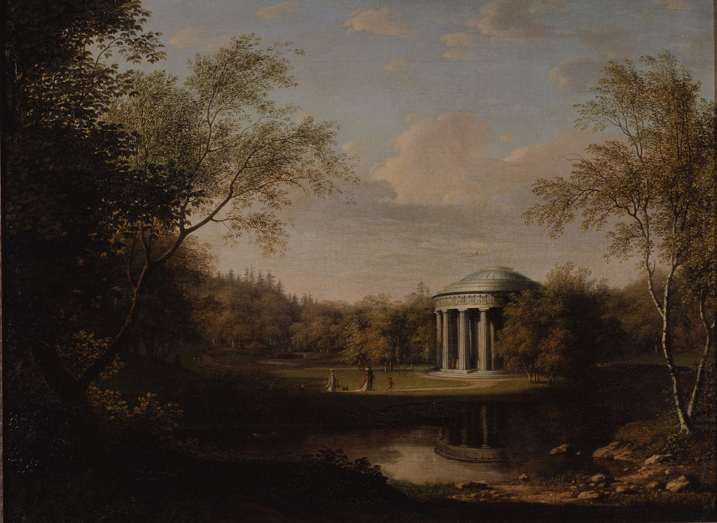 Detail of View of the Friendship Temple in Pavlovsk, c. 1800 by Carl Ferdinand von Kügelgen