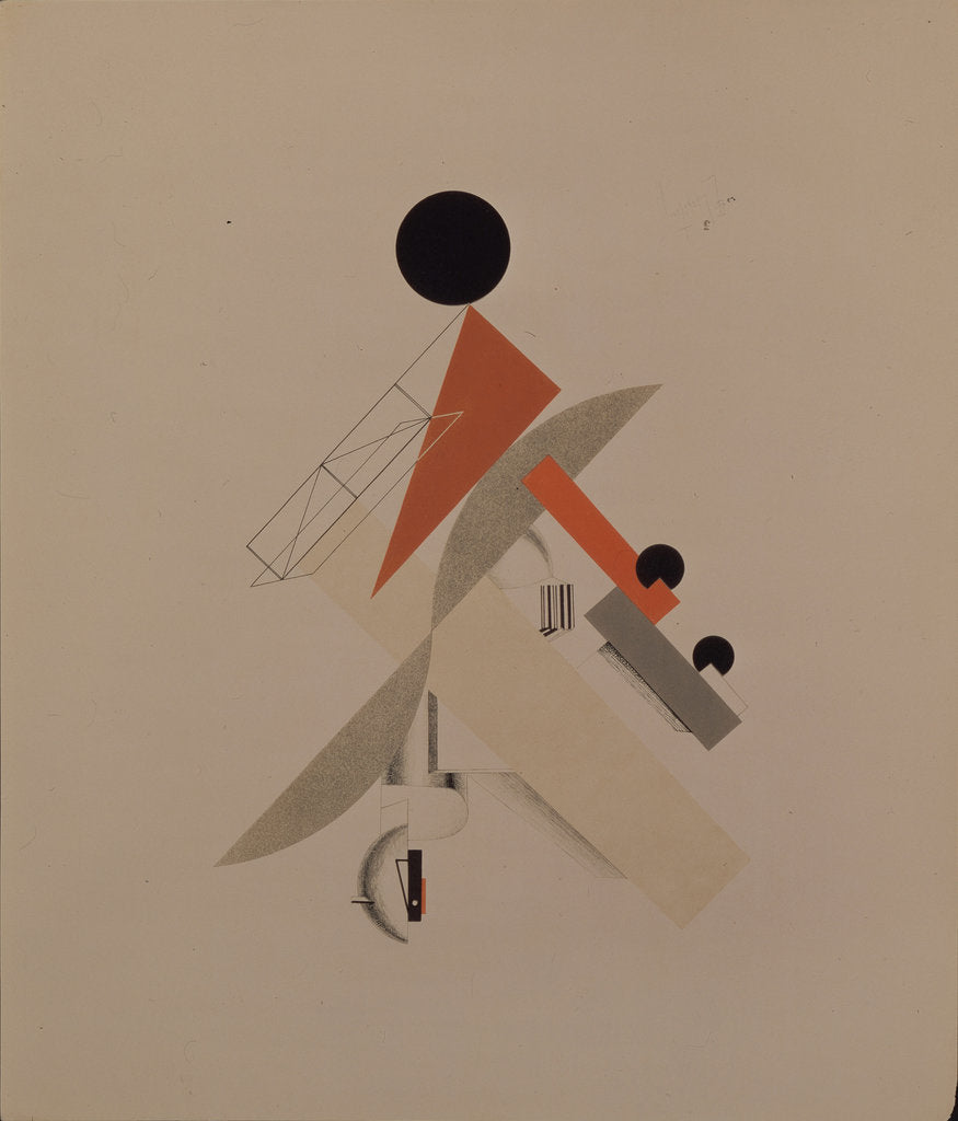 Detail of Globetrotter. Figurine for the opera Victory over the sun by A. Kruchenykh, 1920-1921 by El Lissitzky