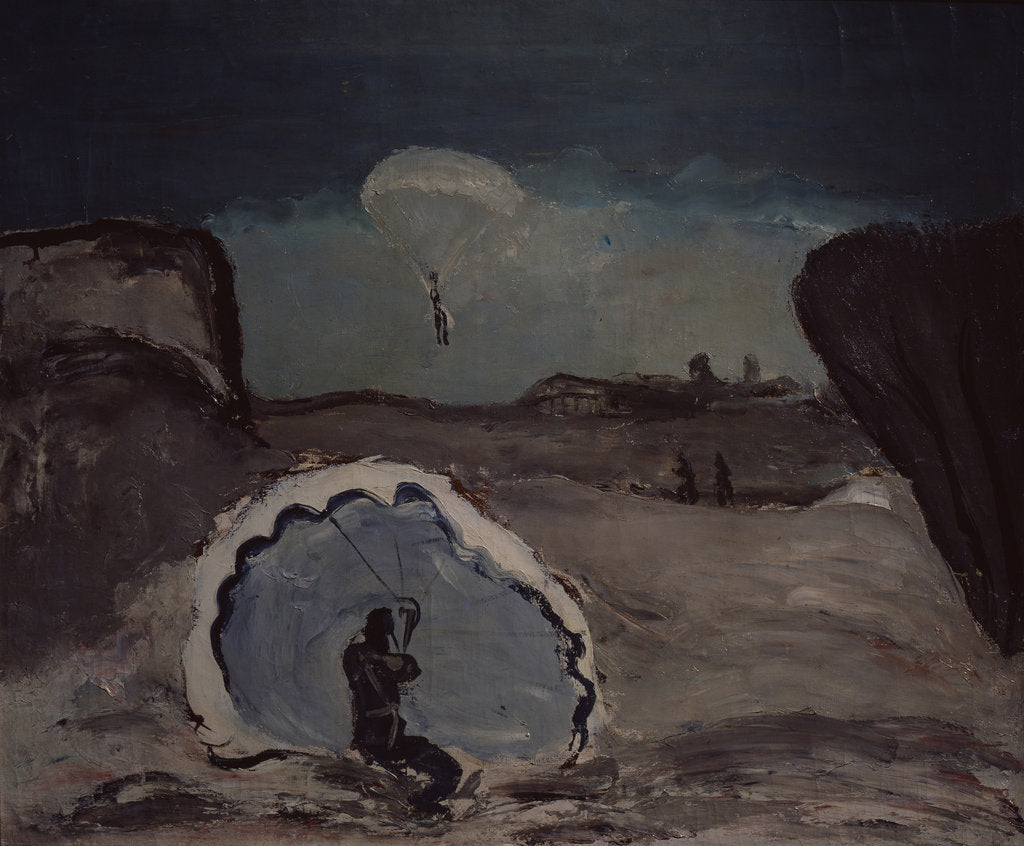 Detail of A parachutist, 1932 by Alexander Davidovich Drevin