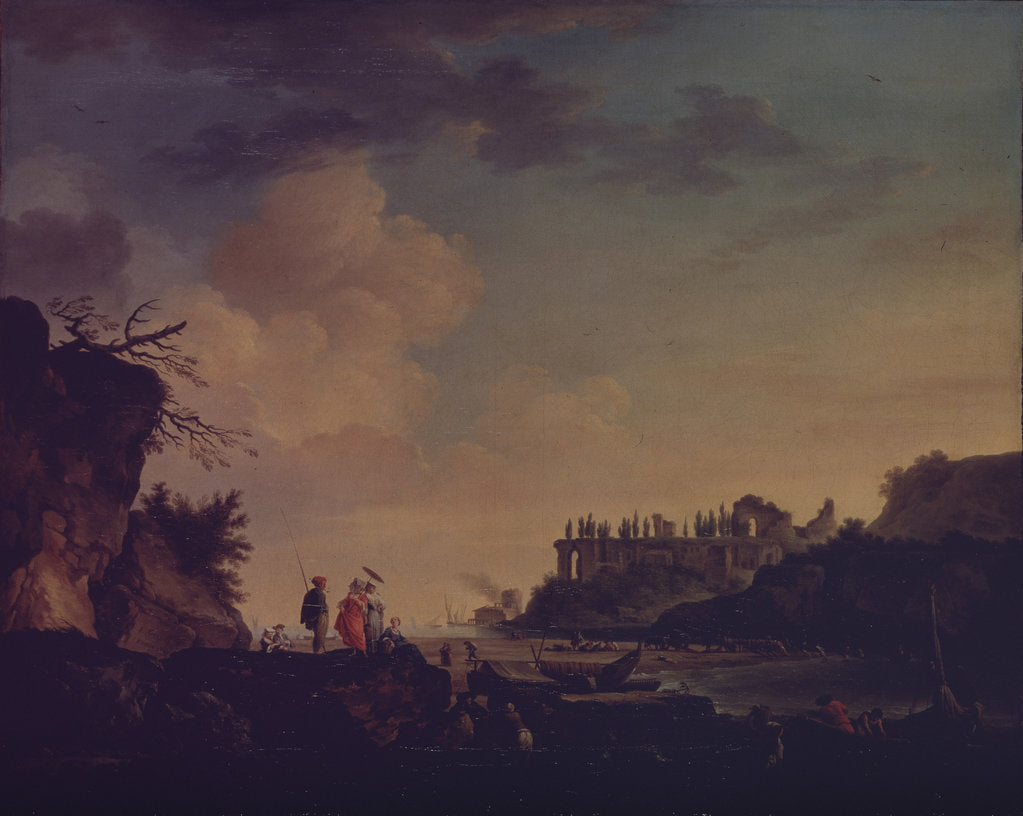 Detail of Ruins near the Mouth of a River, 1748 by Claude Joseph Vernet
