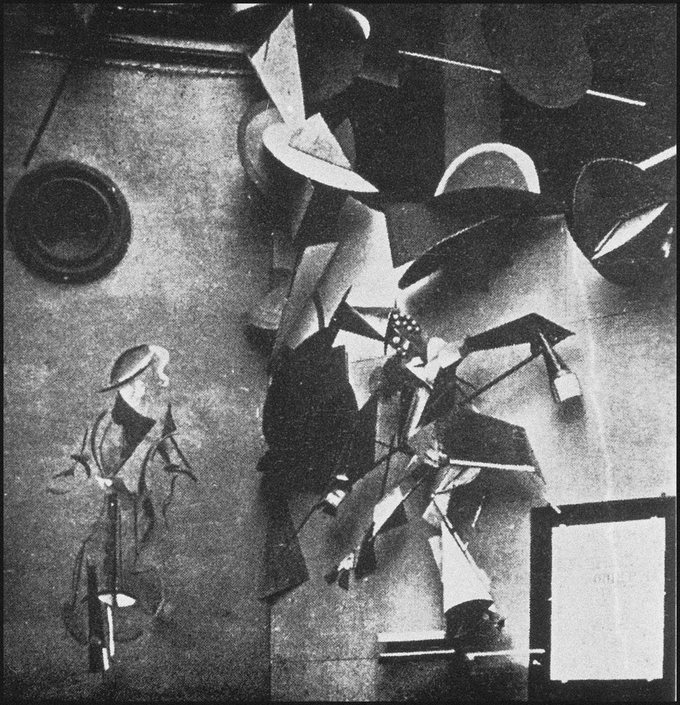 Detail of Vladimir Tatlins design for the Café Pittoresque by Anonymous
