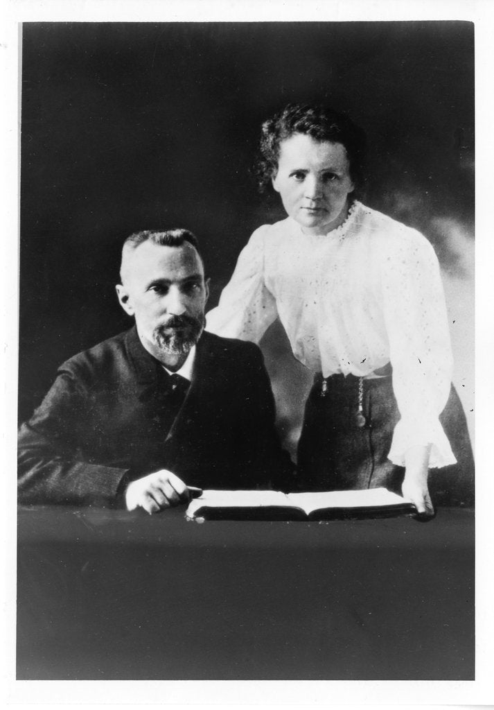 Detail of Pierre Curie and Marie Sklodowska Curie by Anonymous