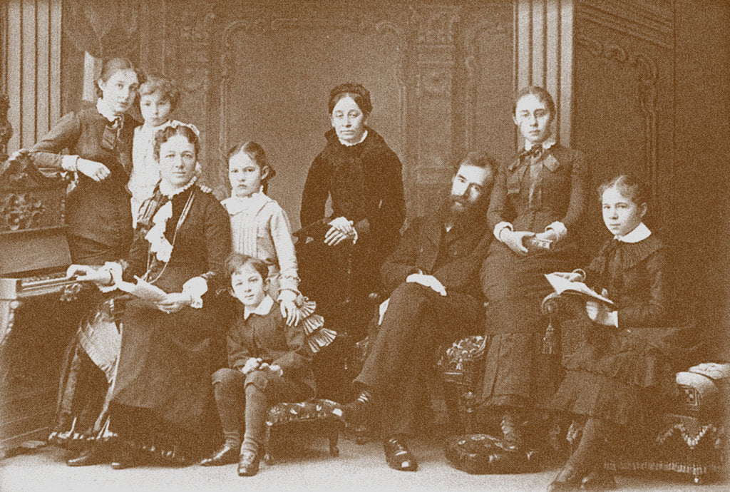 Detail of The Family of the collector, patron and founder of the gallery Pavel Tretyakov by Anonymous