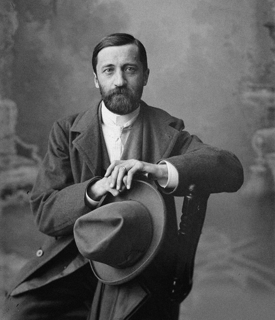 Detail of Portrait of Dmitry Merezhkovsky by Maxim Petrovich Dmitriev