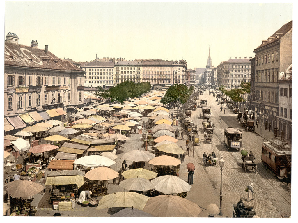 Detail of The Naschmarkt, Vienna by Anonymous