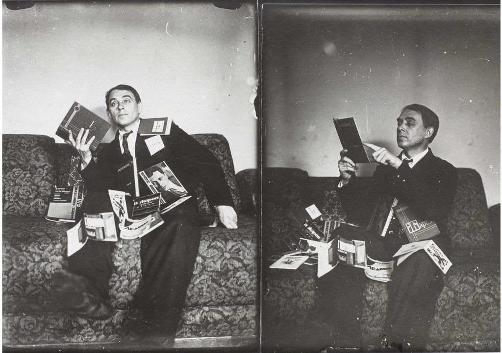 Detail of Double portrait of Aleksei Kruchenykh by Gustav Klutsis