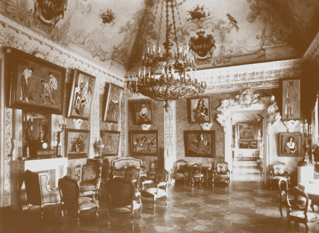 Detail of Pink dining room (known as the Matisse Room) in Shchukins house by Anonymous