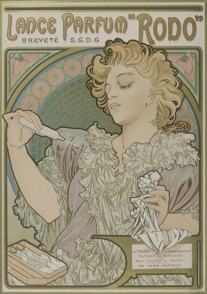 Detail of Lance Parfum Rodo by Alfons Marie Mucha