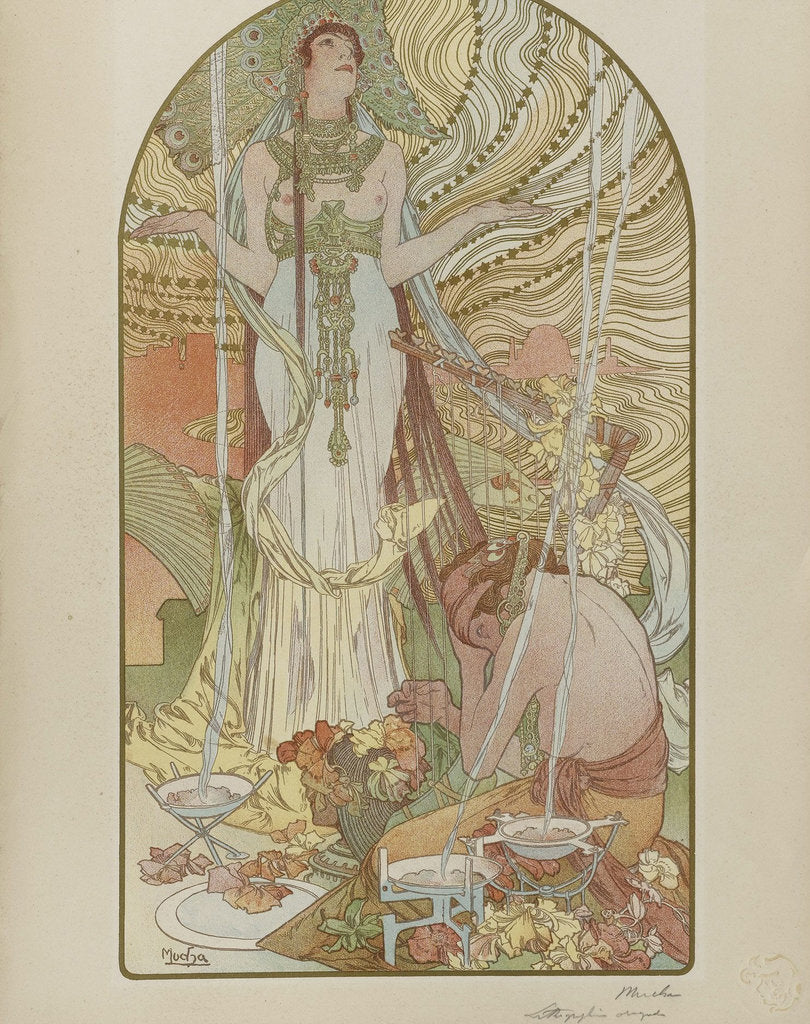 Detail of Salammbô by Alfons Marie Mucha
