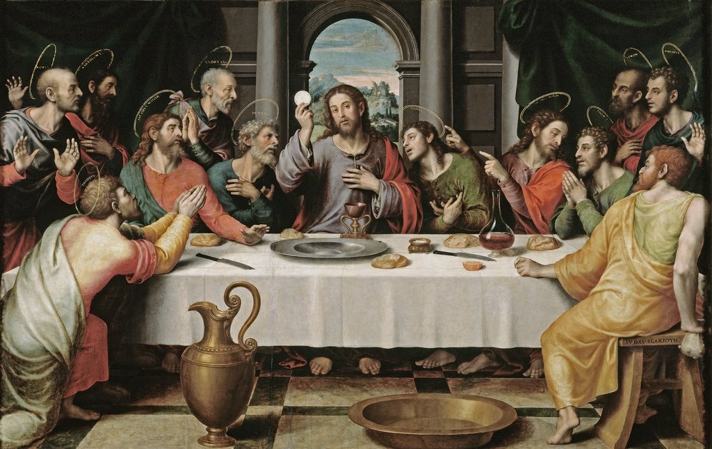 Detail of The Last Supper by Juan de Juanes