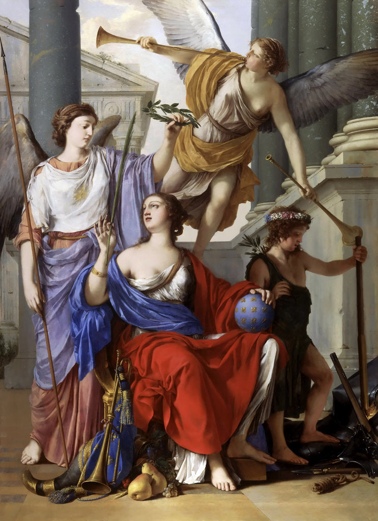 Detail of Allegory of the Regency of Anne of Austria by Laurent de La Hyre