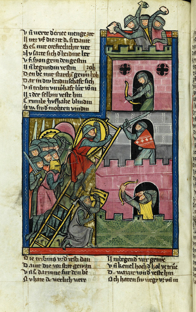 Detail of Taking a Castle in Jerusalem by Master of the Chronicle of the World