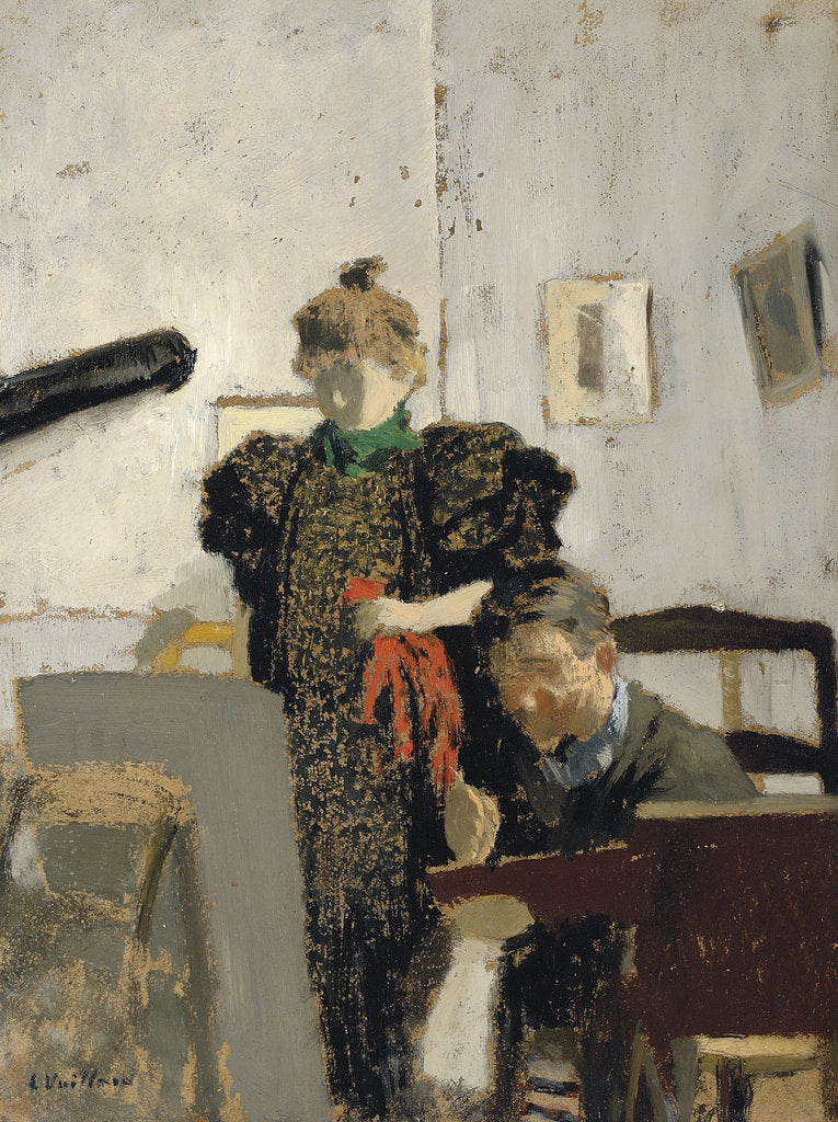 Detail of Vallotton and Natanson by Édouard Vuillard