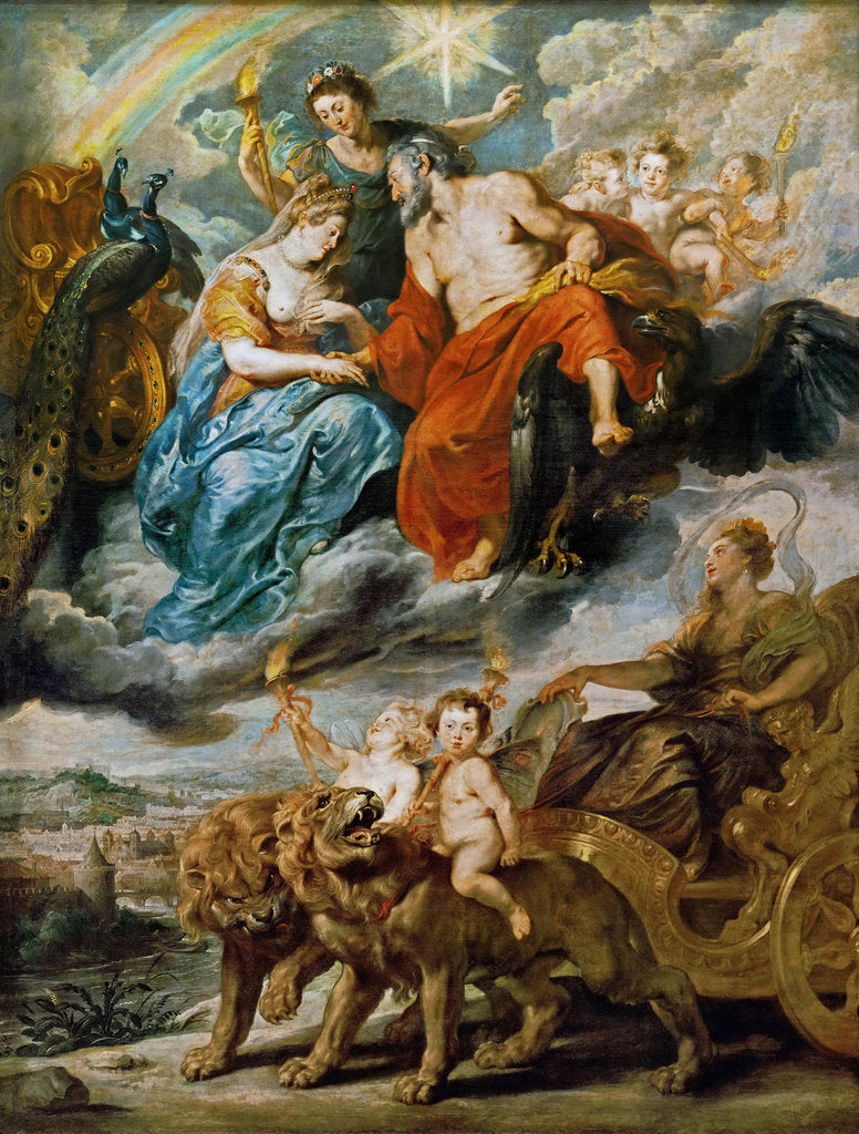 Detail of The Meeting of Marie de Medici and Henry IV at Lyons (The Marie de Medici Cycle) by Pieter Paul Rubens