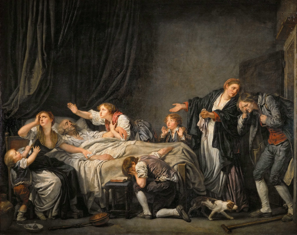 Detail of The Fathers Curse: The Son Punished by Jean-Baptiste Greuze