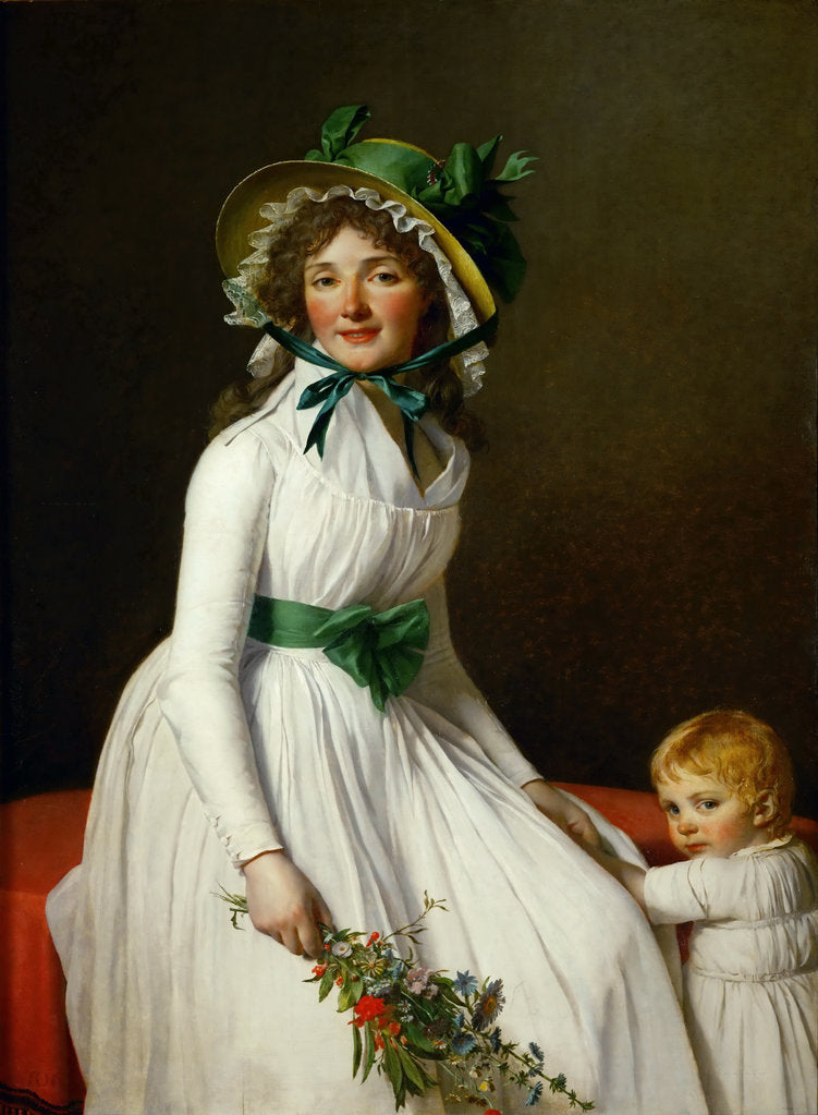 Detail of Portrait of Madame Pierre Seriziat and her Son, Emile by Jacques Louis David