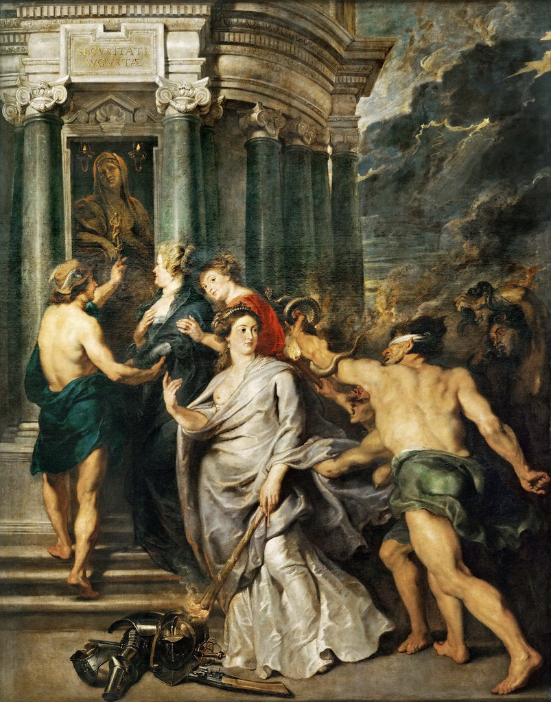 Detail of The conclusion of peace in Angers (The Marie de Medici Cycle) by Pieter Paul Rubens