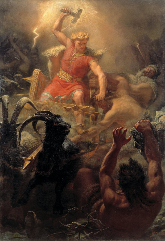 Detail of Thors Fight with the Giants by Marten Eskil Winge