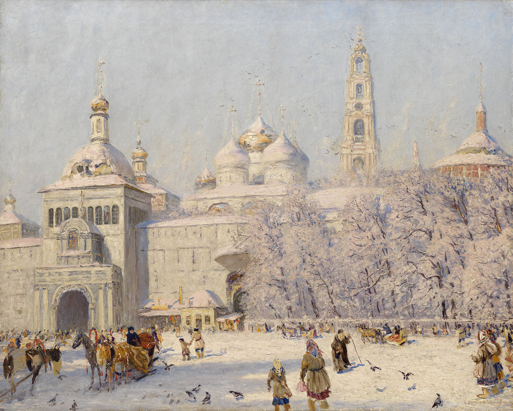 Detail of Blagovest by Nikolai Nikanorovich Dubovskoy