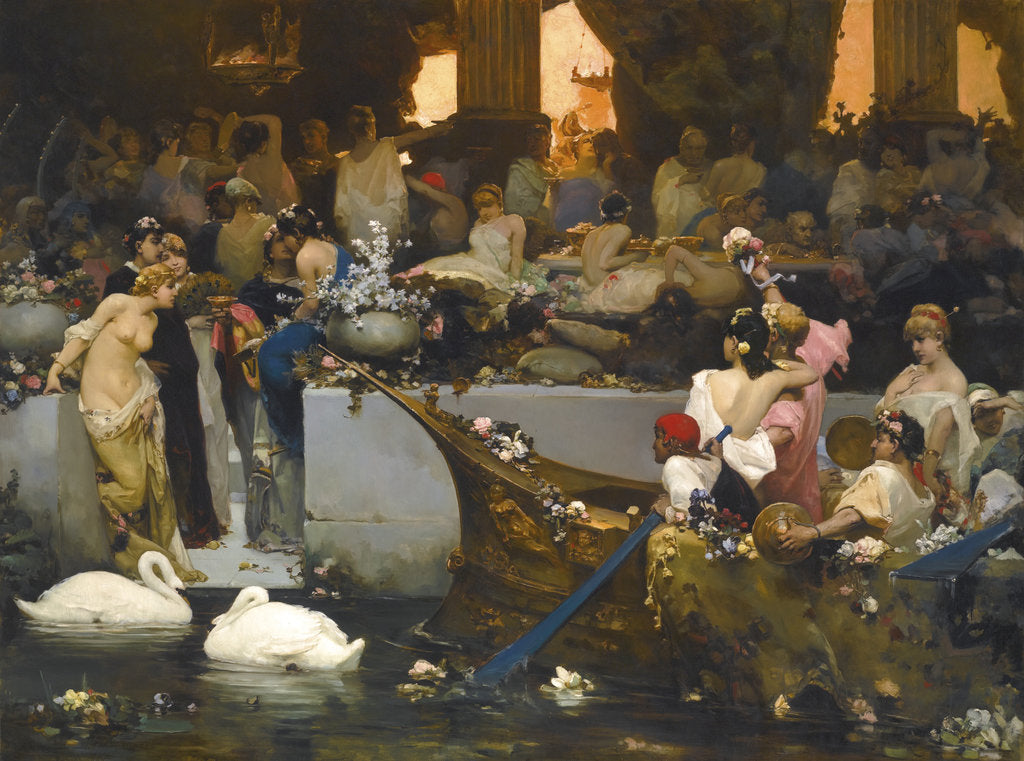 Detail of Roman Orgy by Vasilii Alexandrovich Kotarbinsky