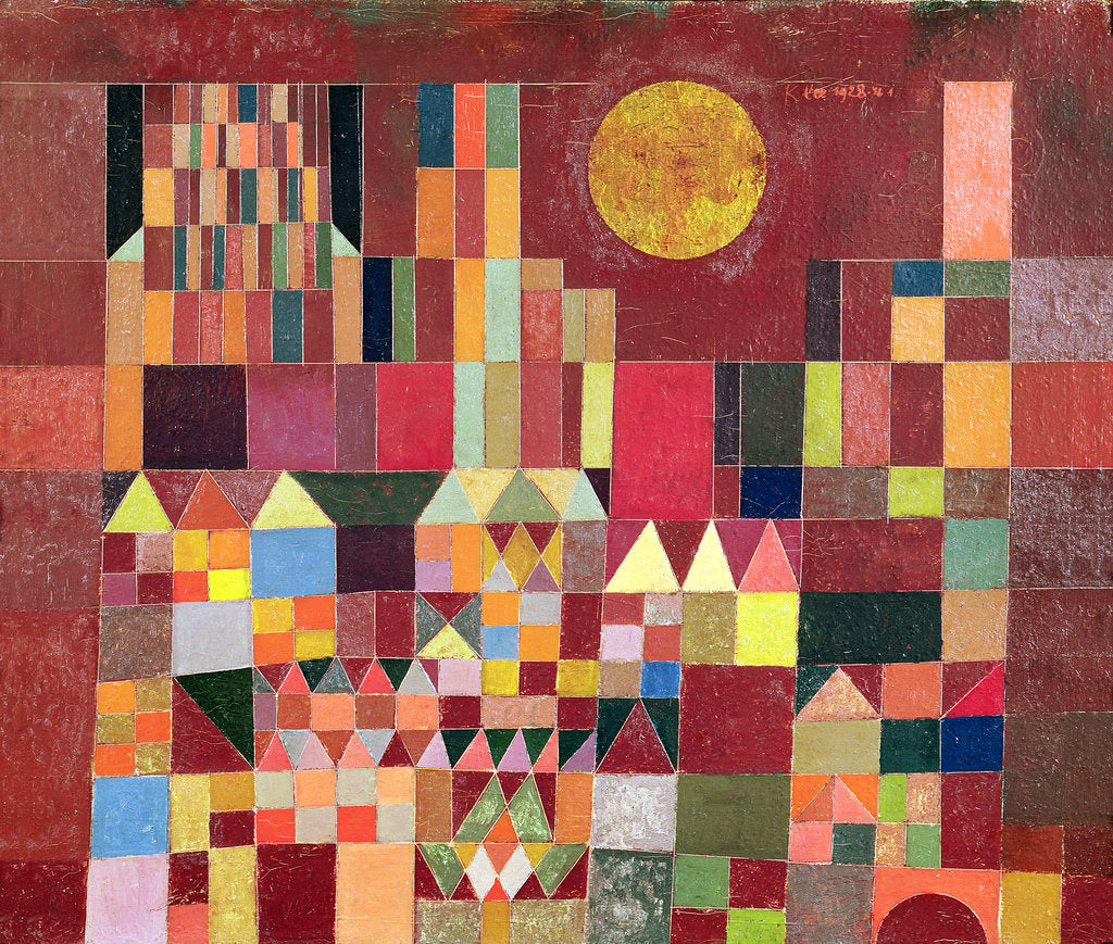 Detail of Castle and Sun by Paul Klee