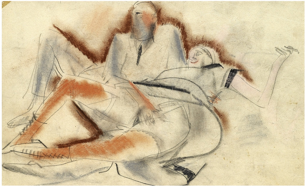 Detail of Erotic Drawing by Boris Dmitryevich Grigoriev