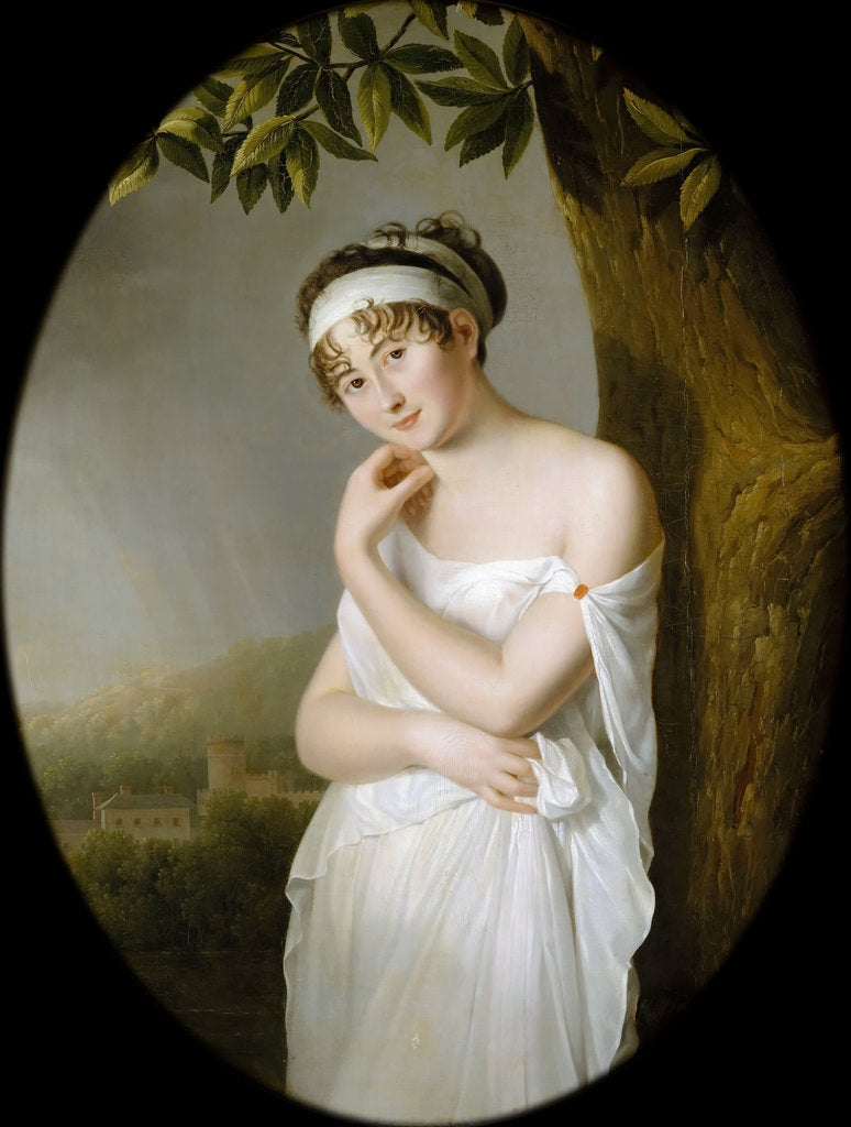 Detail of Portrait of Madame Récamier, née Julie Bernard by Eulalie Morin