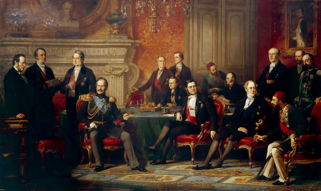 Detail of The Congress of Paris in 1856 by Édouard Louis Dubufe
