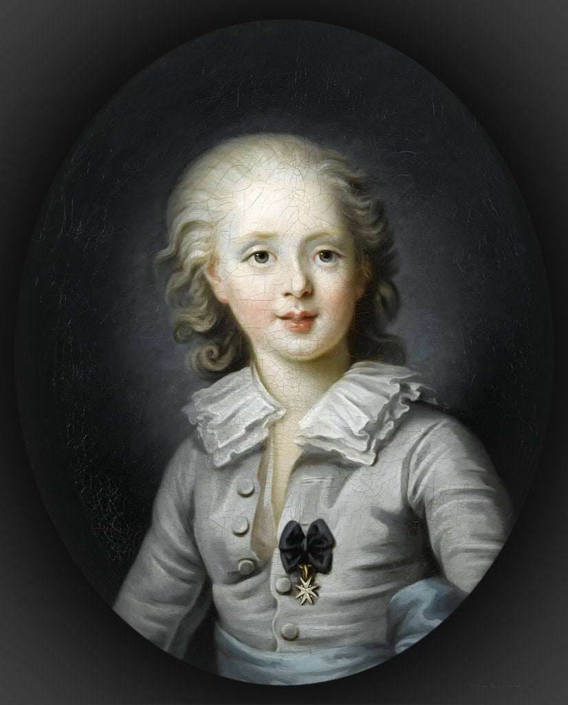 Detail of Louis Antoine of France, Duke of Angoulême by Anne-Rosalie Filleul