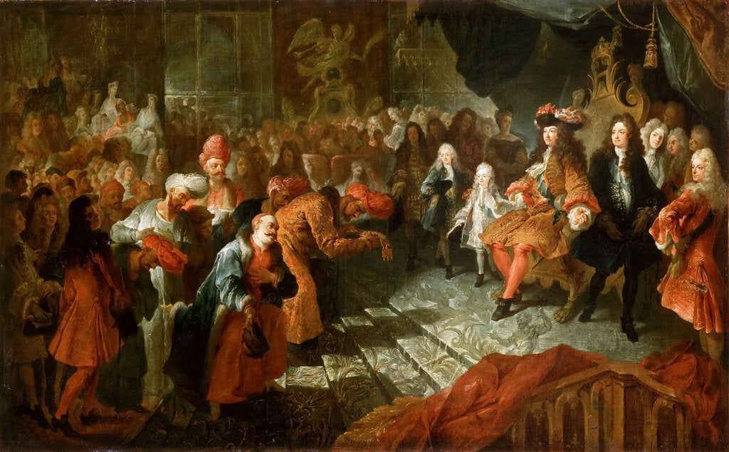 Detail of Louis XIV receiving the Persian Ambassador in the Galerie des Glaces at Versailles, 19th February 17 by Antoine Coypel