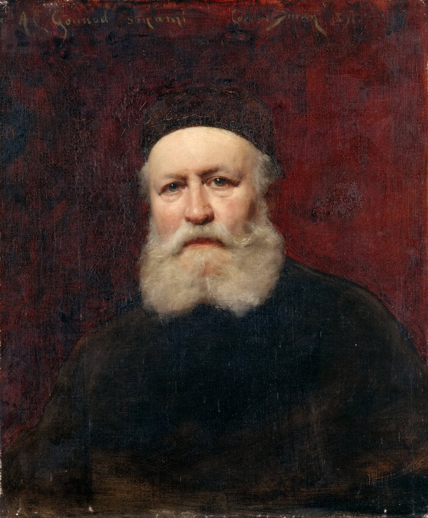 Detail of Portrait of the composer Charles Gounod by Charles Émile Auguste Carolus-Duran