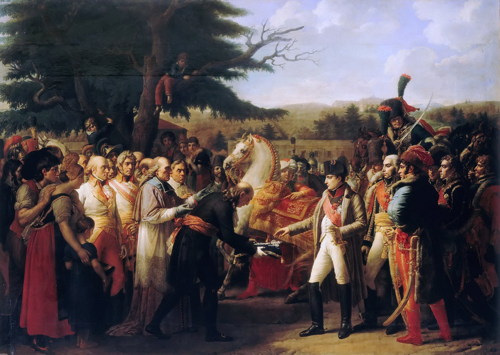 Detail of Napoleon Bonaparte Receiving the Keys of Vienna at the Schönbrunn Palace, 13th November 1805 by Anne Louis Girodet de Roucy Trioson