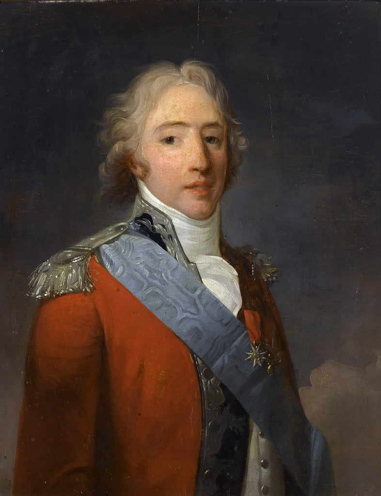 Detail of Charles-Philippe de France, Count of Artois by Henri-Pierre Danloux