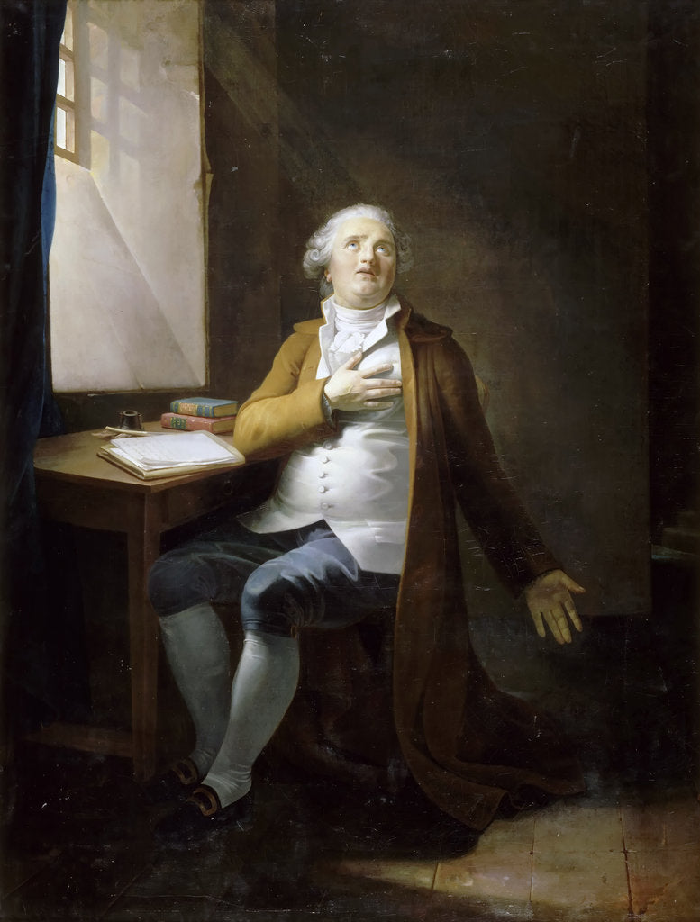 Detail of Louis XVI in the Temple by Henri-Pierre Danloux