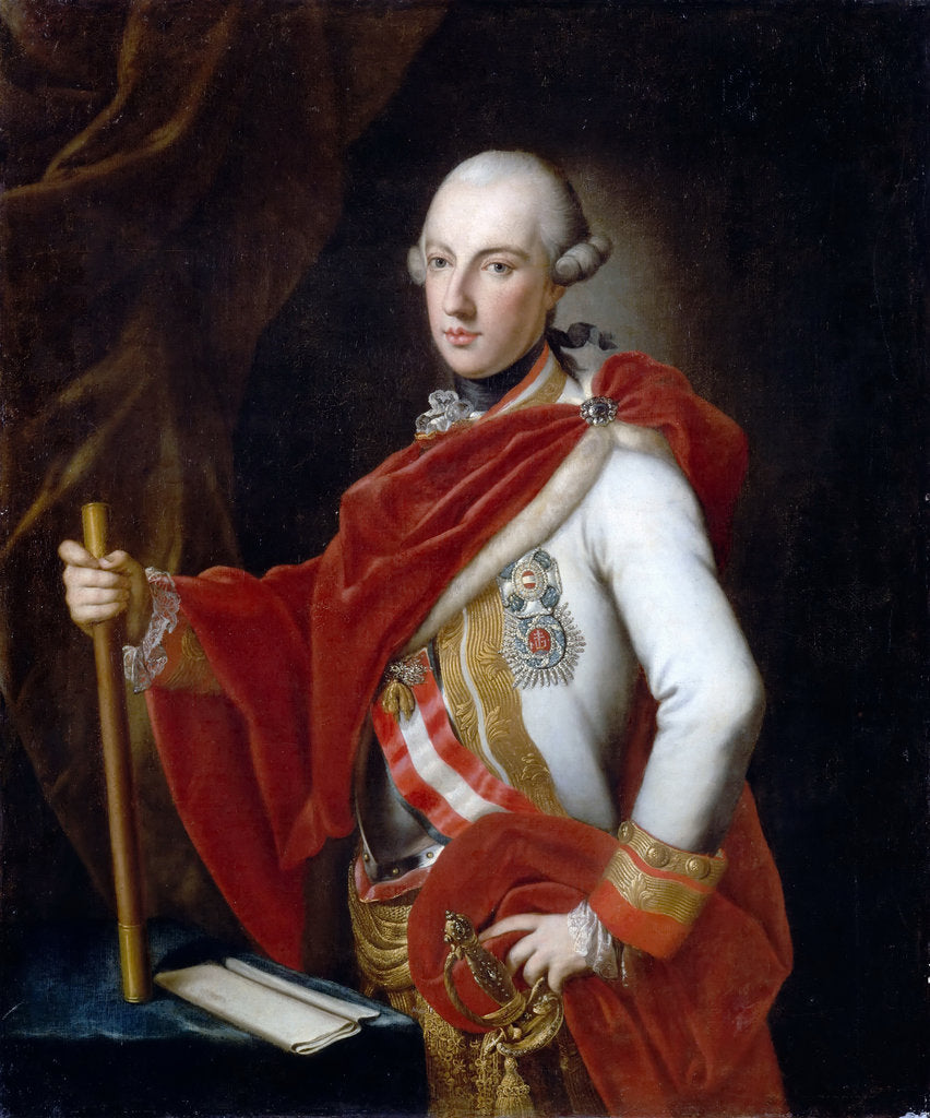 Detail of Portrait of Emperor Joseph II by Anton von Maron