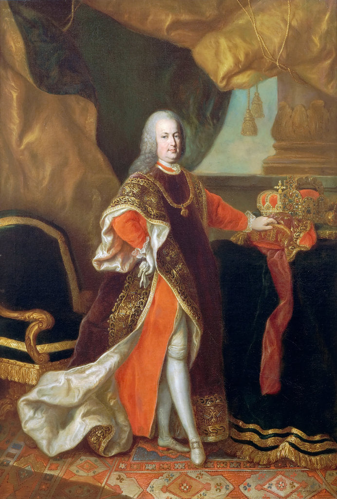 Detail of Portrait of Emperor Francis I of Austria by Anton von Maron