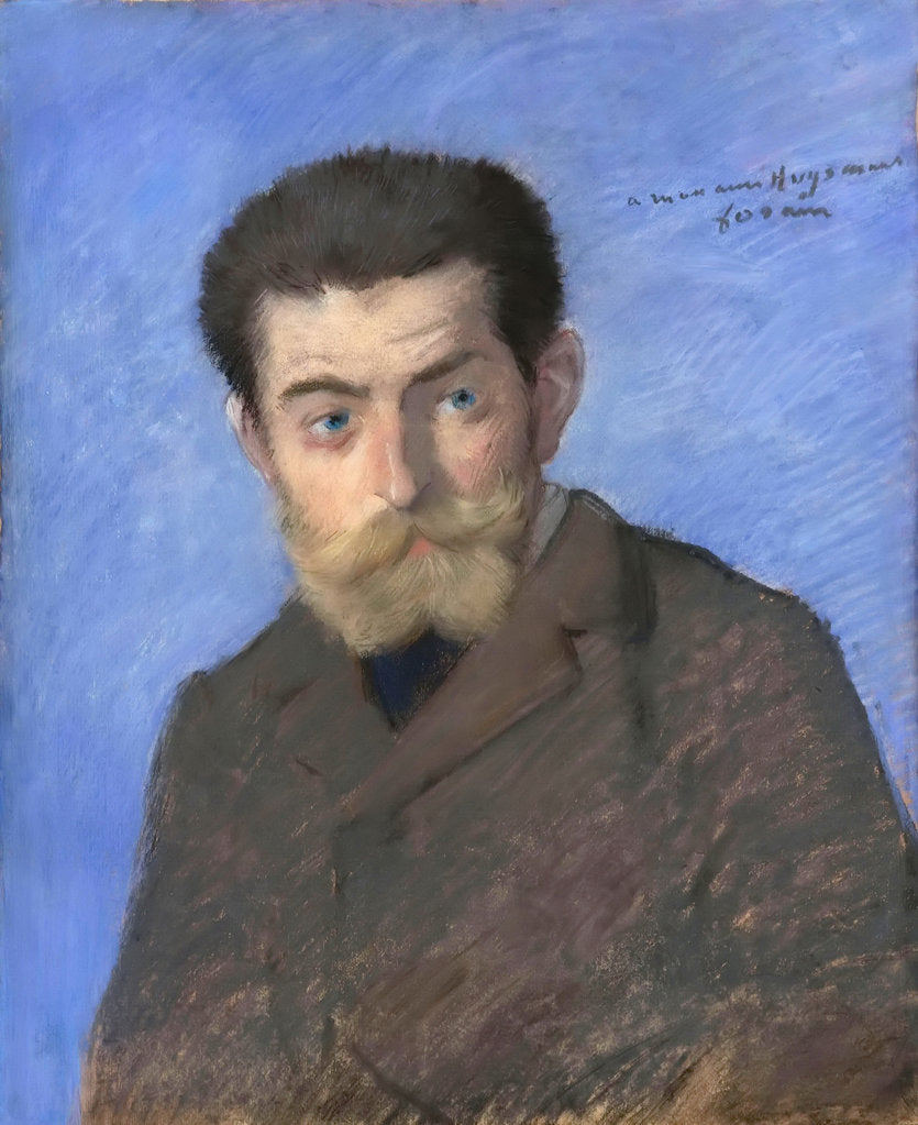 Detail of Portrait of Joris-Karl Huysmans by Jean-Louis Forain